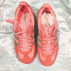 🍓 adidas Gazelle Indoor Semi Pink Spark Preloved Scarlet Green Men's 7 UK 6.5